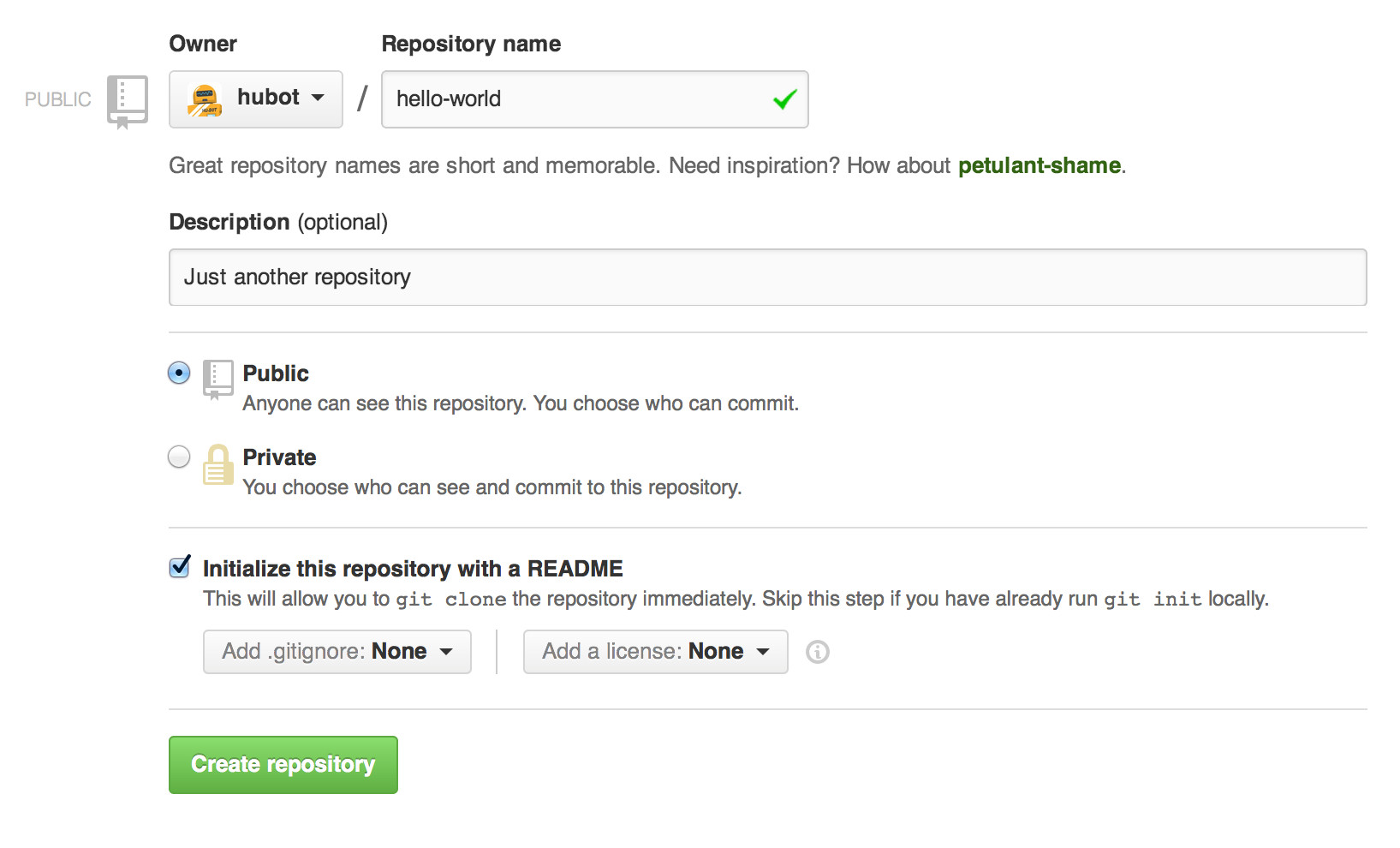 Create Repository